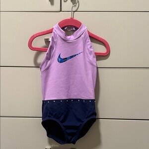 Nike Lavender and Navy Leotard Girls Size XS